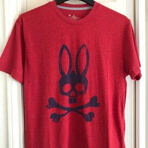 Psycho Bunny Men's Large Red T-Shirt